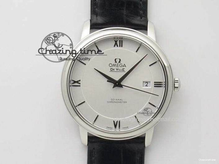 0401 De Ville Hour Vision Co-Axial 41mm SS V6F Best Edition Black Dial On SS Bracelet A BestValue 8277